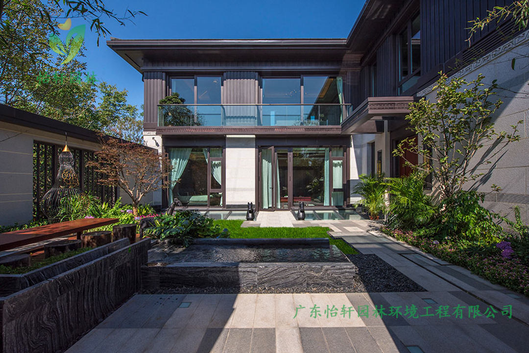 萬科觀承別墅園林綠化工程實景圖